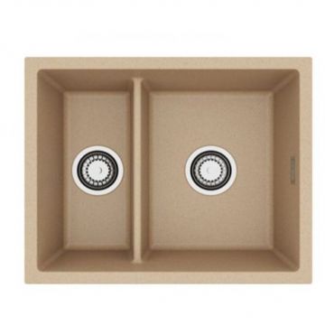 Мойка кухонная прямоугольная Alveus (Алвеус) Granital Omni 50 Beige-G55 (1150068) с сифоном 1145083