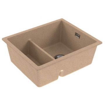 Мойка кухонная прямоугольная Alveus (Алвеус) Granital Omni 50 Beige-G55 (1150068) с сифоном 1145083