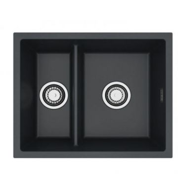 Мойка кухонная прямоугольная Alveus (Алвеус) Granital Omni 50 Carbon-G91 (1150069) с сифоном 1145083