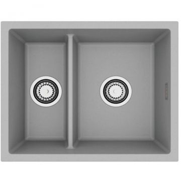 Мойка кухонная прямоугольная Alveus (Алвеус) Granital Omni 50 Concrete-G81 (1150066) с сифоном 1145083