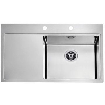 Мойка кухонная прямоугольная Alveus (Алвеус) Pure 50R KMB (1103653) с сифоном