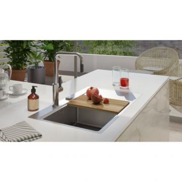 Мойка кухонная прямоугольная Alveus (Алвеус) Pure 50R KMB (1103653) с сифоном