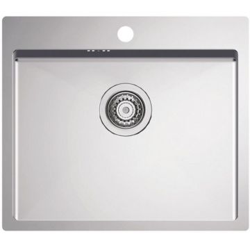 Мойка кухонная прямоугольная Alveus (Алвеус) Quarto 10 BRS-90 (1124382) с сифоном 1130551