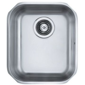 Мойка кухонная прямоугольная Alveus (Алвеус) слив вдоль короткой стороны Variant 40-K Нержавеющая сталь Satin (1009013) с сифоном