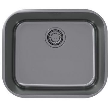 Мойка кухонная прямоугольная Alveus (Алвеус) Monarch PVD Variant 10 Antracit (1113582) с выпуском без сифона