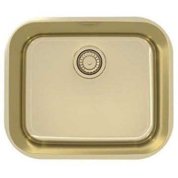 Мойка кухонная прямоугольная Alveus (Алвеус) Monarch PVD Variant 10 Gold (1113575) с выпуском без сифона