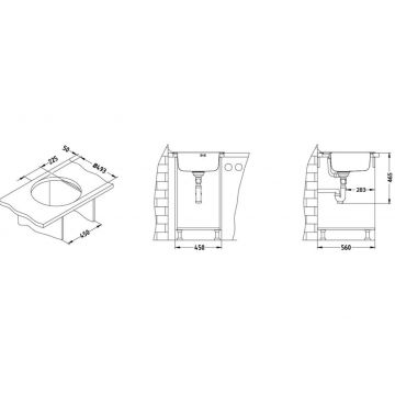 Мойка кухонная круглая Alveus (Алвеус) Form 30 Нержавеющая сталь Satin (1116756) с сифоном