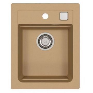 Мойка кухонная прямоугольная Alveus (Алвеус) Granital Atrox 10 Beige-G55 (1139769) с сифоном
