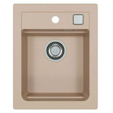 Мойка кухонная прямоугольная Alveus (Алвеус) Granital Atrox 10 Terra-G22 (1139768) с сифоном