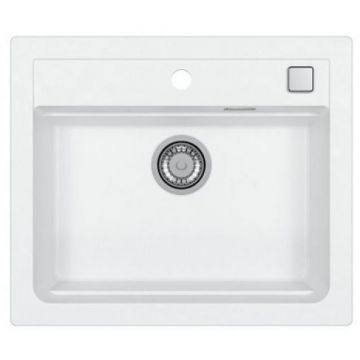 Мойка кухонная прямоугольная Alveus (Алвеус) Granital Atrox 30 Arctic-G11 (1131991) с сифоном