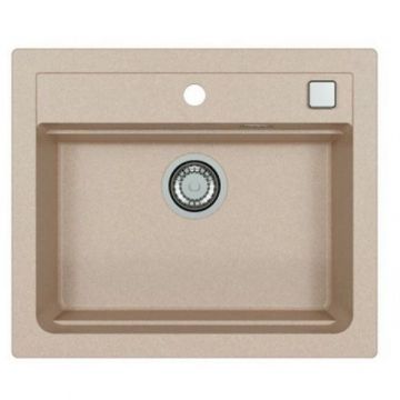 Мойка кухонная прямоугольная Alveus (Алвеус) Granital Atrox 30 Terra-G22 (1131993) с сифоном