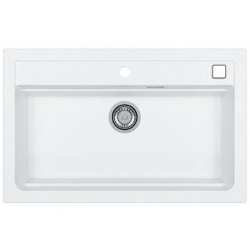 Мойка кухонная прямоугольная Alveus (Алвеус) Granital Atrox 40 Arctic-G11 (1140443) с сифоном