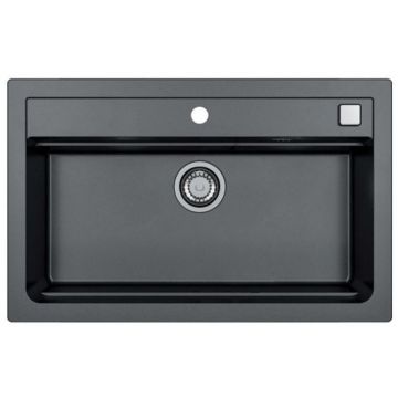 Мойка кухонная прямоугольная Alveus (Алвеус) Granital Atrox 40 Carbon-G91 (1140447) с сифоном