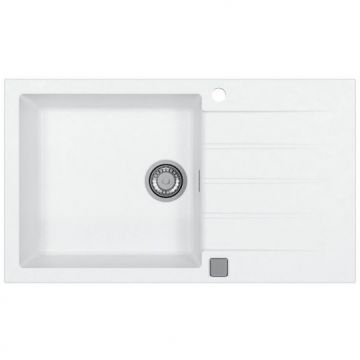 Мойка кухонная прямоугольная Alveus (Алвеус) Granital Cadit 40 Arctic-G11 (1132027) с сифоном