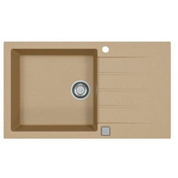 Мойка кухонная прямоугольная Alveus (Алвеус) Granital Cadit 40 Beige-G55 (1132029) с сифоном