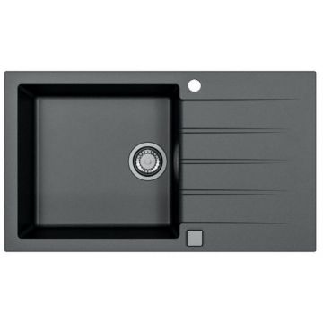 Мойка кухонная прямоугольная Alveus (Алвеус) Granital Cadit 40 Carbon-G91 (1132031) с сифоном