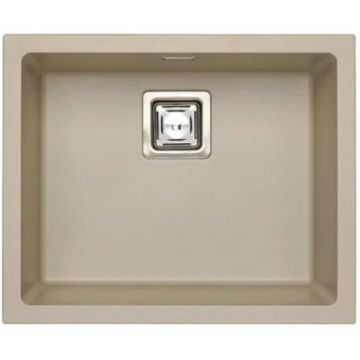 Мойка кухонная прямоугольная Alveus (Алвеус) Granital Plus Quadrix 50 Pebble-G02M (1108035) с сифоном