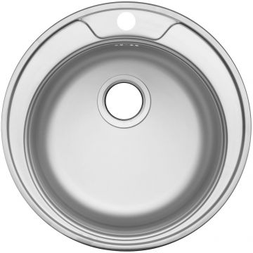Мойка кухонная Ukinox из нержавейки  Фаворит, цвет: стальной, база: 47х47 см, арт. FAL490 -GT8K 0C