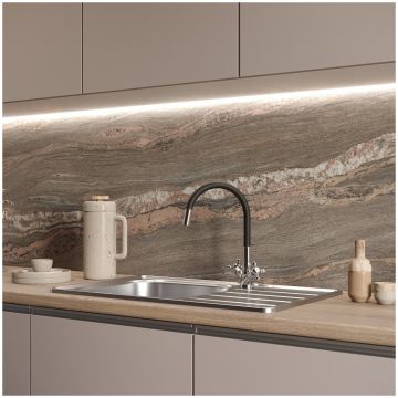 Мойка кухонная Домачи Равенна Ранд DGR 780*480 (6) L2TG 78x48, сталь, встраиваемая сверху, нержавеющая сталь, Domaci