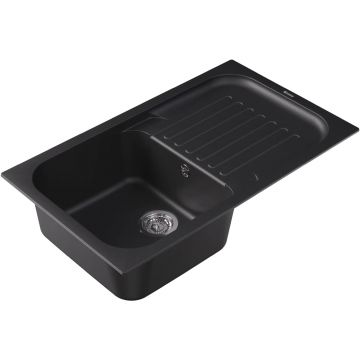 Мойка кухонная прямоугольная Флорентина (Florentina) Арона 860 Антрацит (20.225.D0860.302)