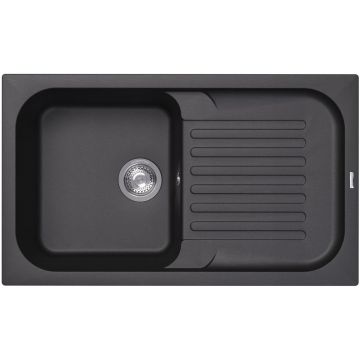 Мойка кухонная прямоугольная Флорентина (Florentina) Арона 860 Антрацит (20.225.D0860.302)