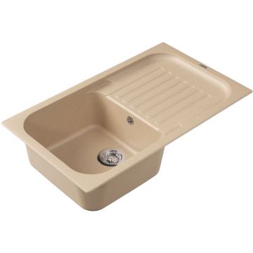 Мойка кухонная прямоугольная Флорентина (Florentina) Арона 860 Бежевая (20.225.D0860.104)