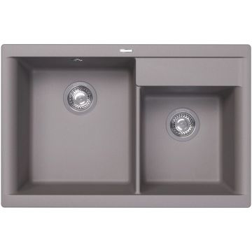 Мойка кухонная прямоугольная Флорентина (Florentina) Касси 780 Грей (20.230.E0780.305)