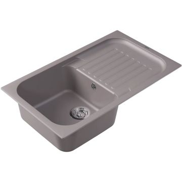Мойка кухонная прямоугольная Флорентина (Florentina) Арона 860 Грей (20.225.D0860.305)