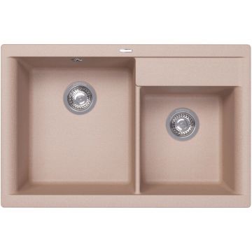 Мойка кухонная прямоугольная Флорентина (Florentina) Касси 780 Песочная (20.230.E0780.107)