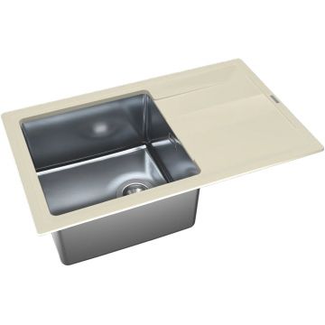 Мойка кухонная прямоугольная Флорентина (Florentina) Комби 780 Шампань (21.395.D0780.202)