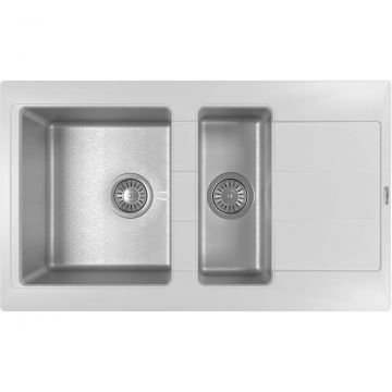 Мойка кухонная прямоугольная Флорентина (Florentina) Комби 860К Жасмин (21.410.D0860.201)