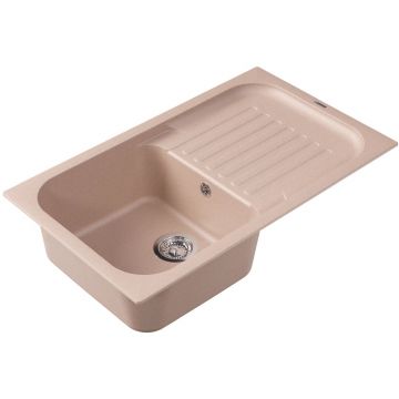 Мойка кухонная прямоугольная Флорентина (Florentina) Арона 860 Песочная (20.225.D0860.107)