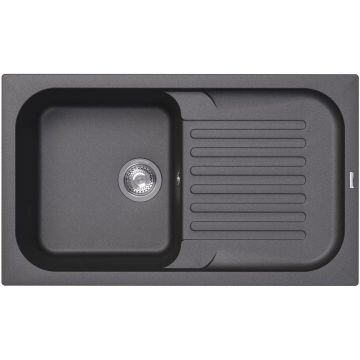Мойка кухонная прямоугольная Флорентина (Florentina) Арона 860 Черная (20.225.D0860.102)