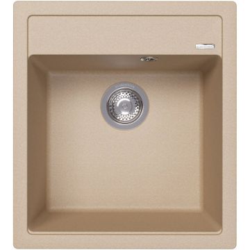 Мойка кухонная прямоугольная Флорентина (Florentina) Липси 460 Бежевая (20.280.B0460.104)