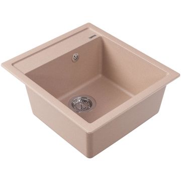 Мойка кухонная прямоугольная Флорентина (Florentina) Липси 460 Песочная (20.280.B0460.107)