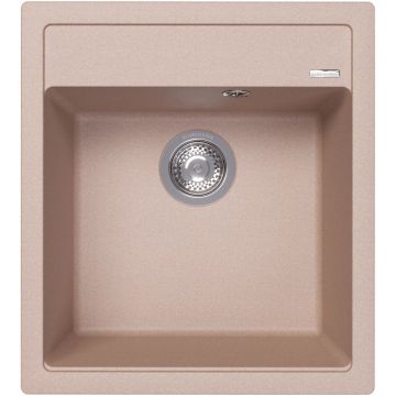 Мойка кухонная прямоугольная Флорентина (Florentina) Липси 460 Песочная (20.280.B0460.107)