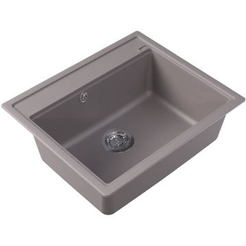 Мойка кухонная прямоугольная Флорентина (Florentina) Липси 600 Грей (20.120.D0600.305)