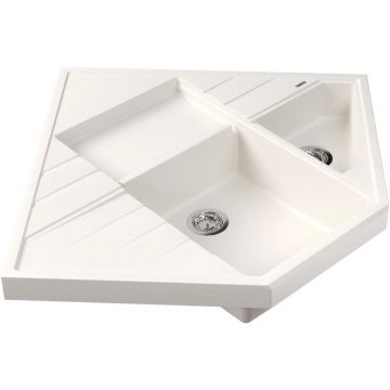 Мойка кухонная угловая Флорентина (Florentina) Бомбей Жасмин (20.375.J0900.201)