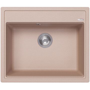 Мойка кухонная прямоугольная Флорентина (Florentina) Липси 600 Песочная (20.120.D0600.107)