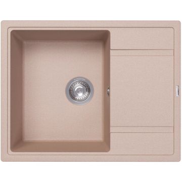 Мойка кухонная прямоугольная Флорентина (Florentina) Липси 650 Песочная (20.125.C0650.107)