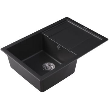 Мойка кухонная прямоугольная Флорентина (Florentina) Липси 760 Антрацит (20.160.D0760.302)