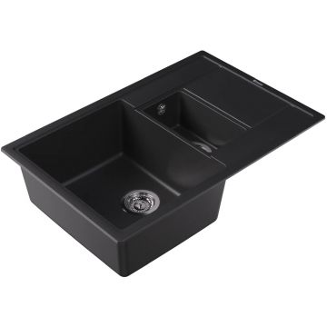 Мойка кухонная прямоугольная Флорентина (Florentina) Липси 780К Антрацит (20.250.D0780.302)