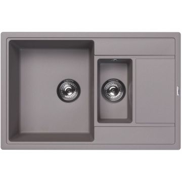 Мойка кухонная прямоугольная Флорентина (Florentina) Липси 780К Грей (20.250.D0780.305)