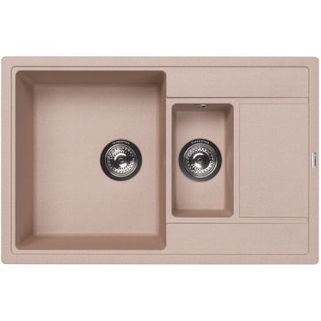 Мойка кухонная прямоугольная Флорентина (Florentina) Липси 780К Песочная (20.250.D0780.107)