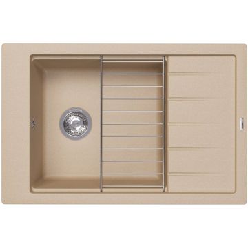 Мойка кухонная прямоугольная Флорентина (Florentina) Липси 780Р Бежевая (20.275.D0780.104)