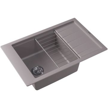Мойка кухонная прямоугольная Флорентина (Florentina) Липси 780Р Грей (20.275.D0780.305)
