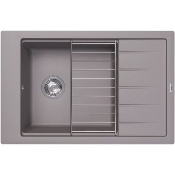 Мойка кухонная прямоугольная Флорентина (Florentina) Липси 780Р Грей (20.275.D0780.305)