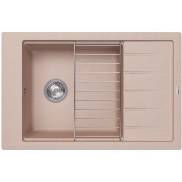 Мойка кухонная прямоугольная Флорентина (Florentina) Липси 780Р Песочная (20.275.D0780.107)