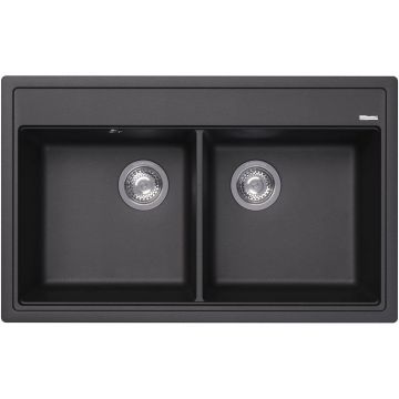 Мойка кухонная прямоугольная Флорентина (Florentina) Липси 820 Антрацит (20.370.E0820.302)