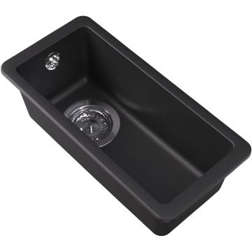 Чаша для мойки прямоугольная Флорентина (Florentina) Вега 160 Антрацит (22.300.00160.302)